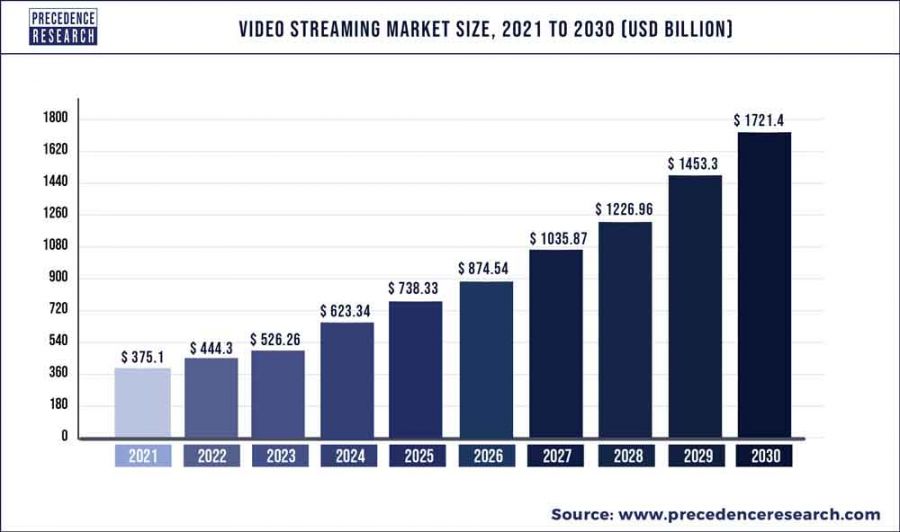 Video-Streaming Markt Grösse